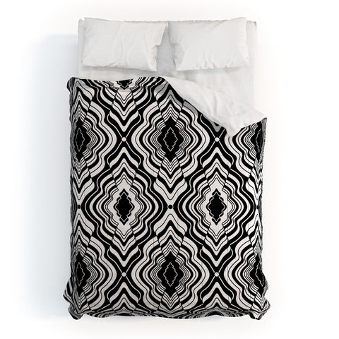 Jenean Morrison Wave of Emotions Black Comforter