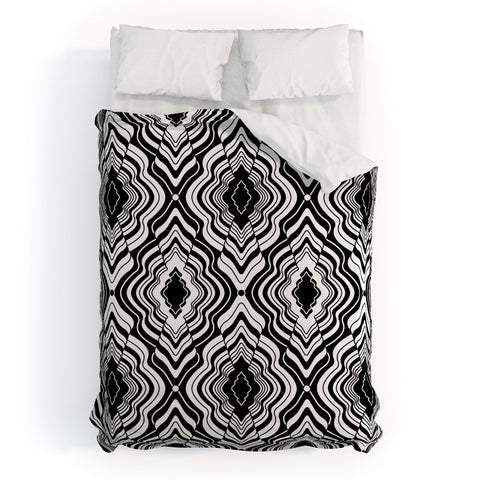 Jenean Morrison Wave of Emotions Black Duvet Cover