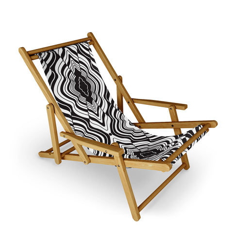 Jenean Morrison Wave of Emotions Black Sling Chair