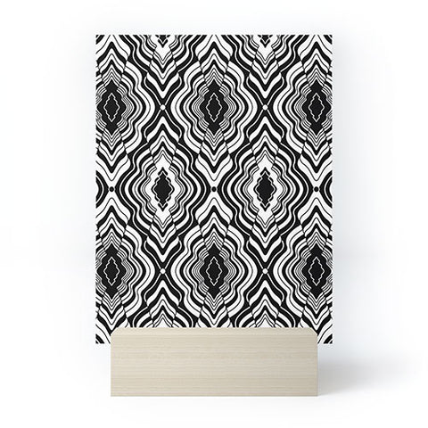 Jenean Morrison Wave of Emotions Black Mini Art Print