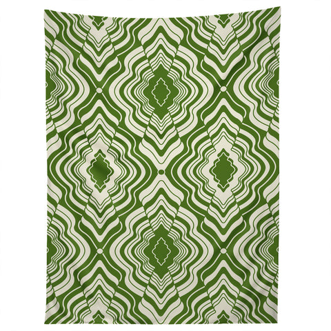 Jenean Morrison Wave of Emotions Green Tapestry