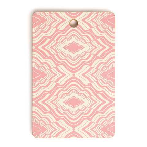 Jenean Morrison Wave of Emotions Pink Cutting Board Rectangle