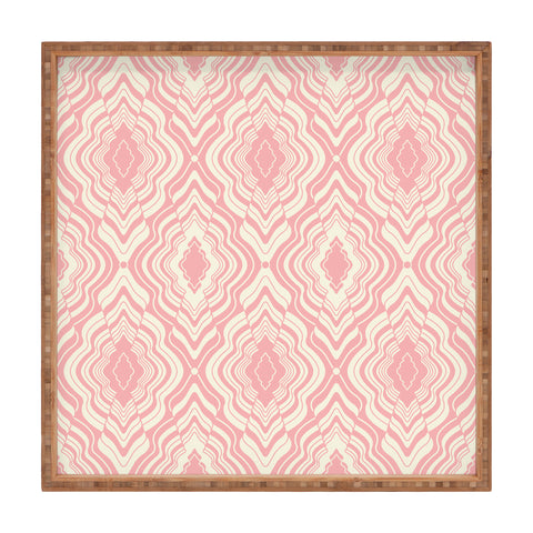 Jenean Morrison Wave of Emotions Pink Square Tray