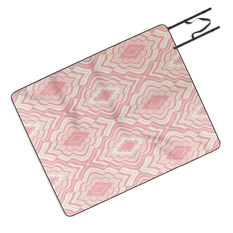 Jenean Morrison Wave of Emotions Pink Picnic Blanket