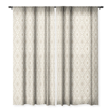Jenean Morrison Wave of Emotions Sand Sheer Window Curtain