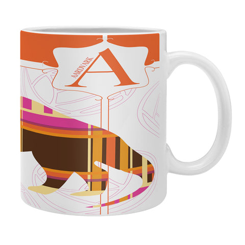 Jennifer Hill Aardvark Plaid Coffee Mug
