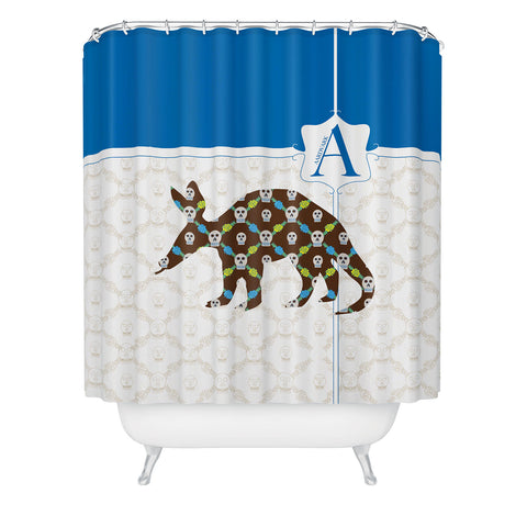 Jennifer Hill Baja Aardvark Shower Curtain