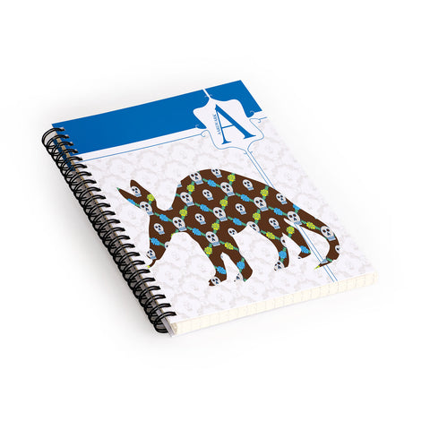 Jennifer Hill Baja Aardvark Spiral Notebook