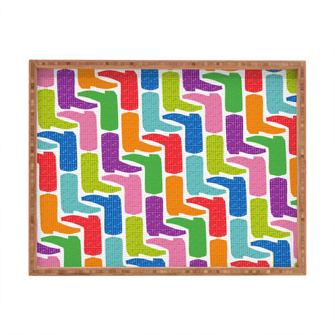 Jennifer Hill Boot Scootin Rectangular Tray