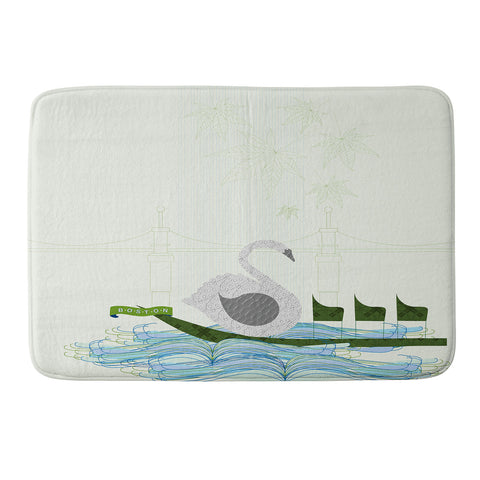 Jennifer Hill Boston Swan Boat Memory Foam Bath Mat
