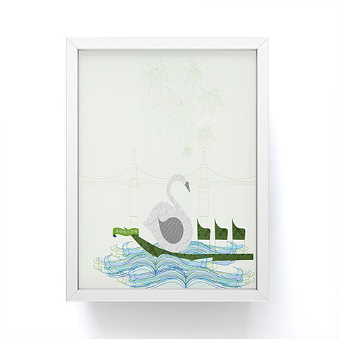 Jennifer Hill Boston Swan Boat Framed Mini Art Print