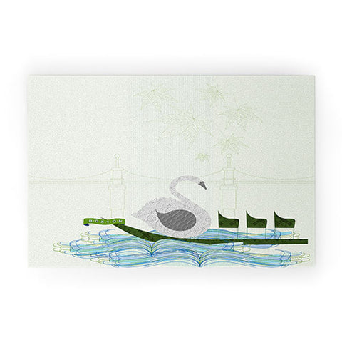 Jennifer Hill Boston Swan Boat Welcome Mat