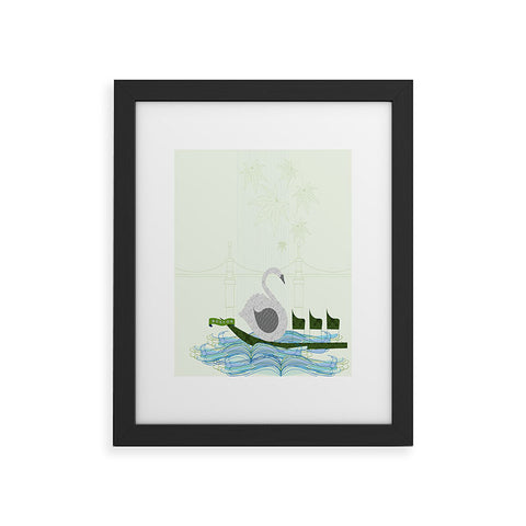 Jennifer Hill Boston Swan Boat Framed Art Print