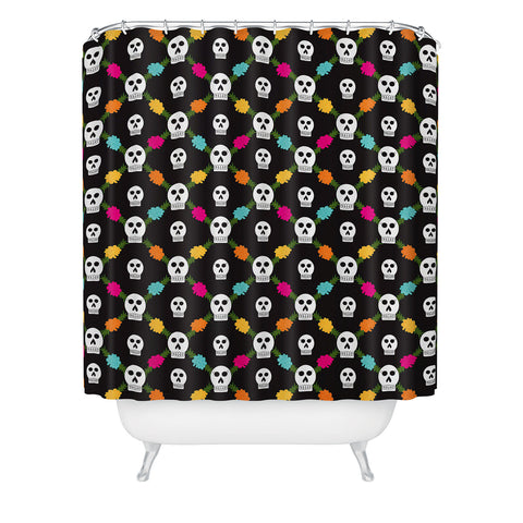 Jennifer Hill Day Of The Dead Shower Curtain