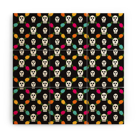 Jennifer Hill Day Of The Dead Wood Wall Mural