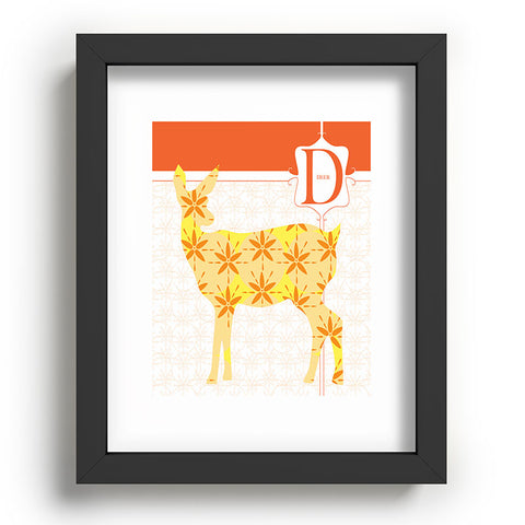 Jennifer Hill Deer Floret Recessed Framing Rectangle