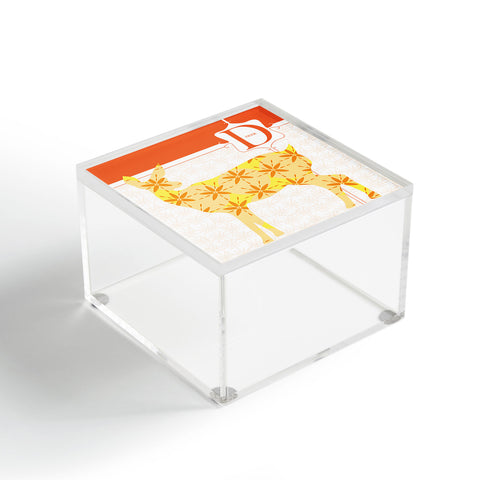 Jennifer Hill Deer Floret Acrylic Box