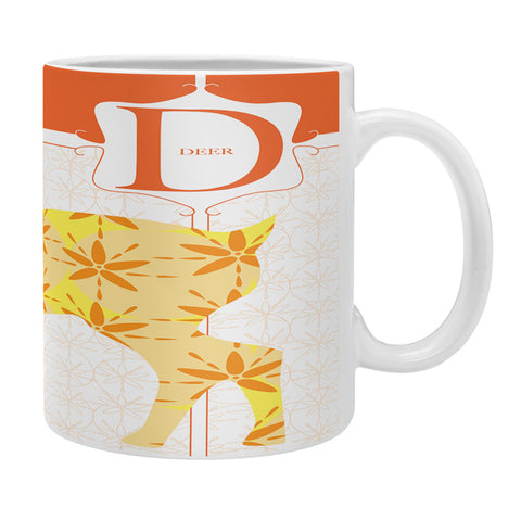 Jennifer Hill Deer Floret Coffee Mug