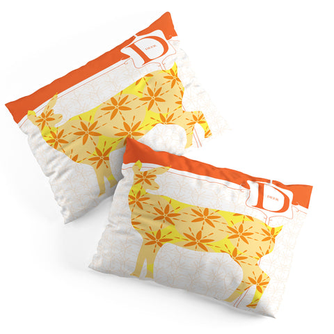 Jennifer Hill Deer Floret Pillow Shams