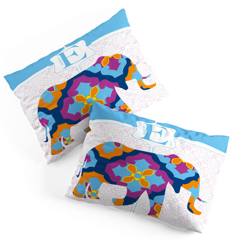 Jennifer Hill Elephant 3 Pillow Shams