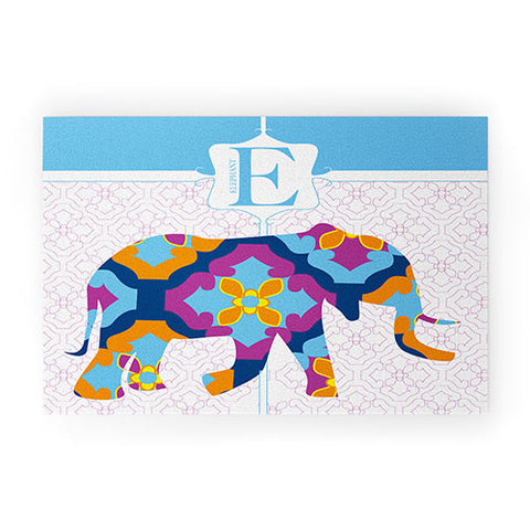Jennifer Hill Elephant 3 Welcome Mat