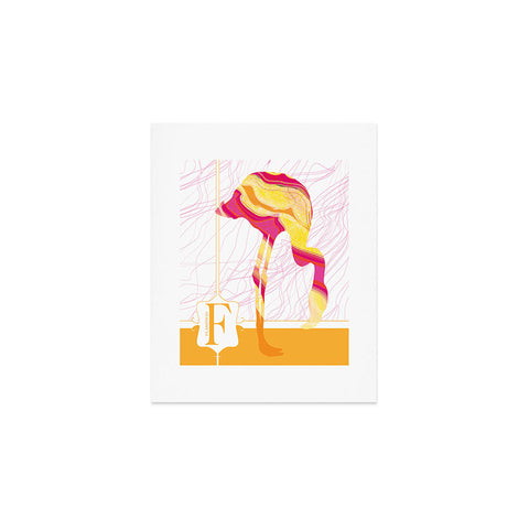 Jennifer Hill Flamingo Flo Art Print