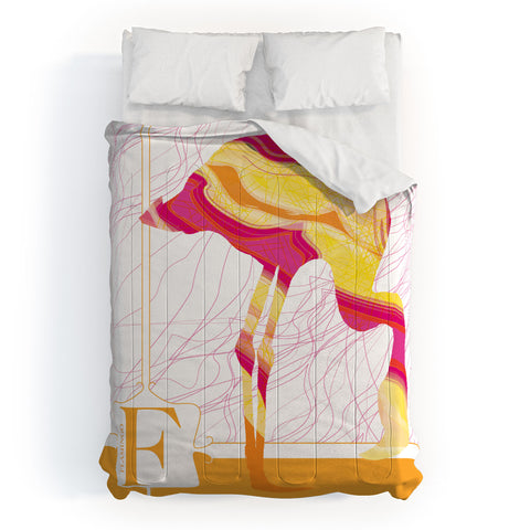 Jennifer Hill Flamingo Flo Comforter