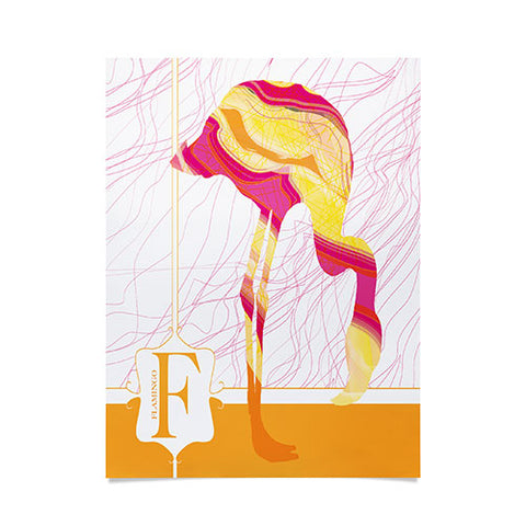 Jennifer Hill Flamingo Flo Poster