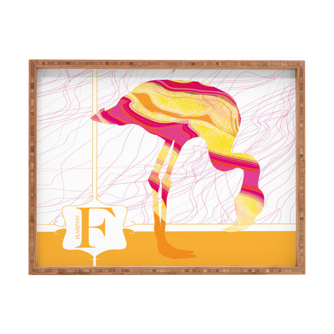 Jennifer Hill Flamingo Flo Rectangular Tray