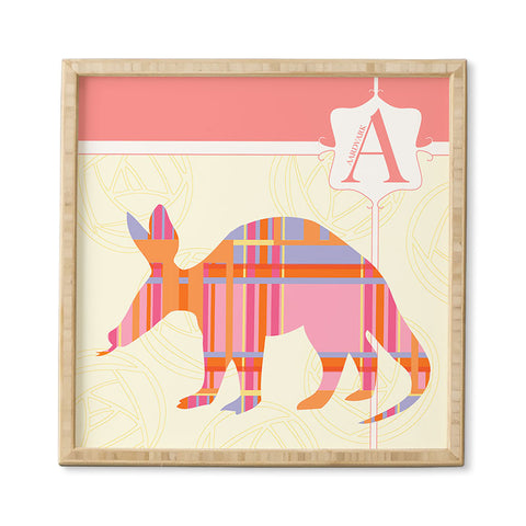 Jennifer Hill Miss Aardvark Framed Wall Art