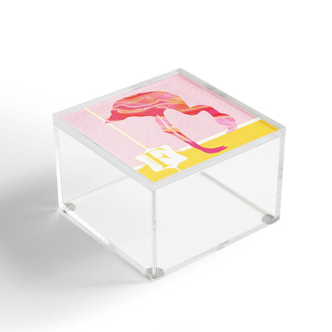 Jennifer Hill Miss Flamingo Acrylic Box