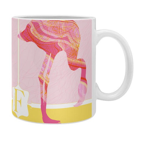 Jennifer Hill Miss Flamingo Coffee Mug
