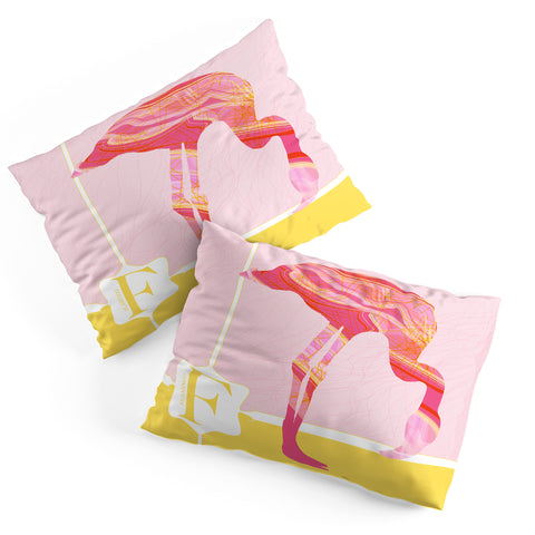 Jennifer Hill Miss Flamingo Pillow Shams