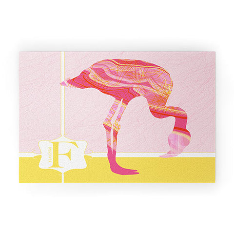 Jennifer Hill Miss Flamingo Welcome Mat