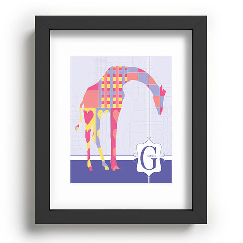 Jennifer Hill Miss Giraffe Recessed Framing Rectangle