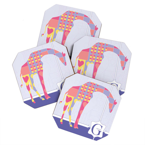 Jennifer Hill Miss Giraffe Coaster Set