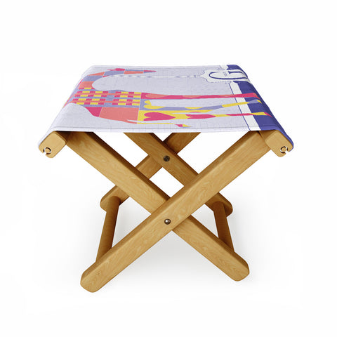 Jennifer Hill Miss Giraffe Folding Stool