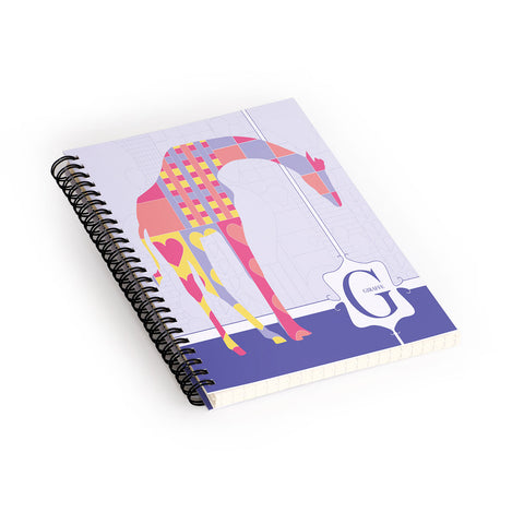 Jennifer Hill Miss Giraffe Spiral Notebook