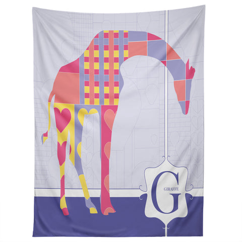 Jennifer Hill Miss Giraffe Tapestry