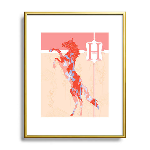 Jennifer Hill Miss Horse Metal Framed Art Print