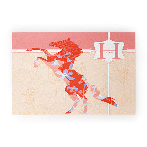 Jennifer Hill Miss Horse Welcome Mat