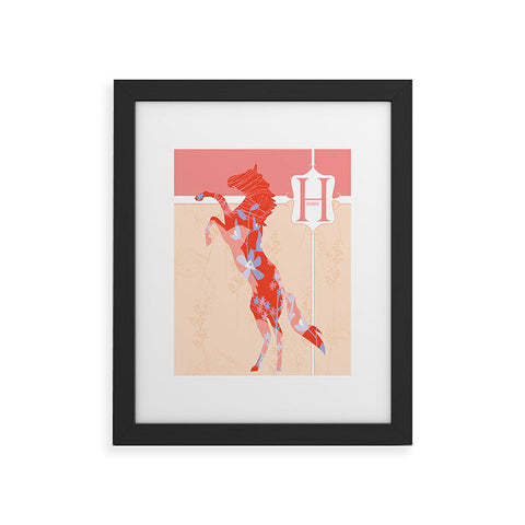 Jennifer Hill Miss Horse Framed Art Print