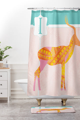Jennifer Hill Miss Impala Shower Curtain And Mat