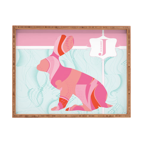 Jennifer Hill Miss Jackrabbit Rectangular Tray