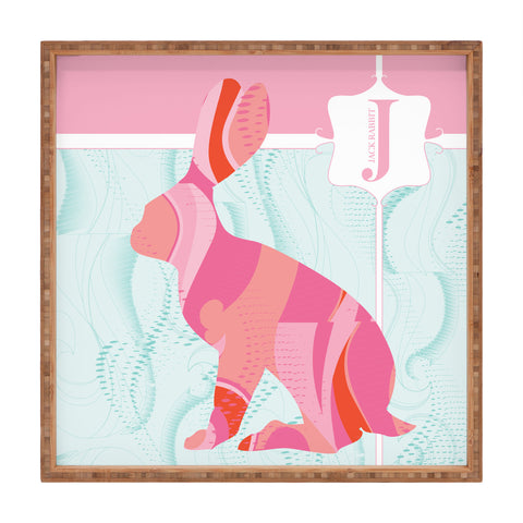 Jennifer Hill Miss Jackrabbit Square Tray
