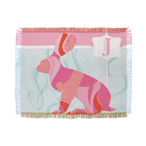 Jennifer Hill Miss Jackrabbit Throw Blanket
