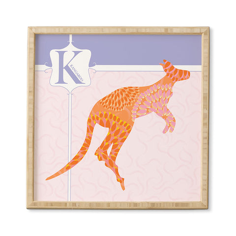 Jennifer Hill Miss Kangaroo Framed Wall Art