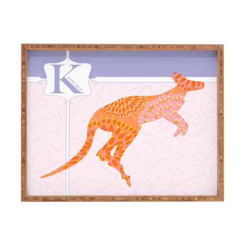 Jennifer Hill Miss Kangaroo Rectangular Tray