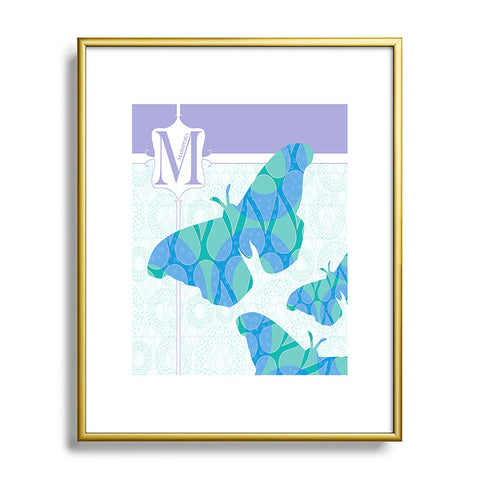Jennifer Hill Miss Mariposa Metal Framed Art Print