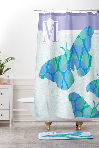 Jennifer Hill Miss Mariposa Shower Curtain And Mat